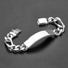 Crucible Polished Stainless Steel Mens ID Bracelet